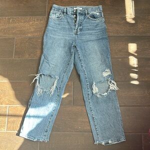 pacsun high rise straight leg jeans